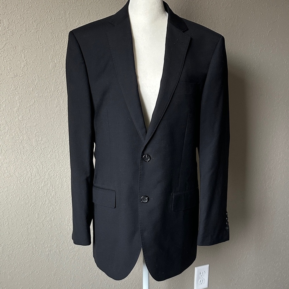 Baroni | Prive Snello Super 150's Jacket in Black (EUC)